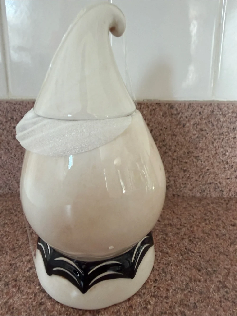 New Johanna Parker Retro Halloween Ceramic Gus Ghost Cookie Jar Canister 7